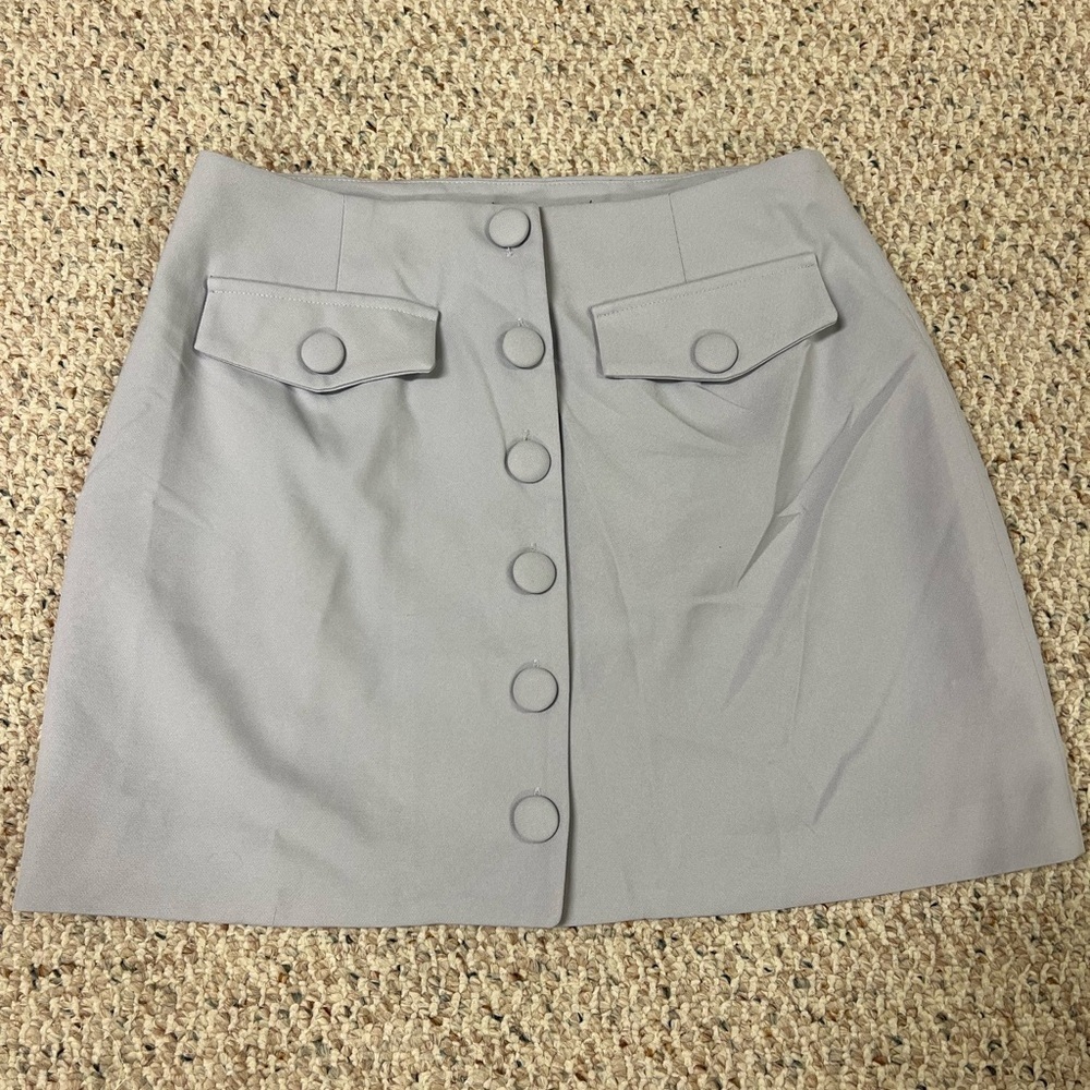 Gray Button-Front Women's Skirt NWT Forever 21